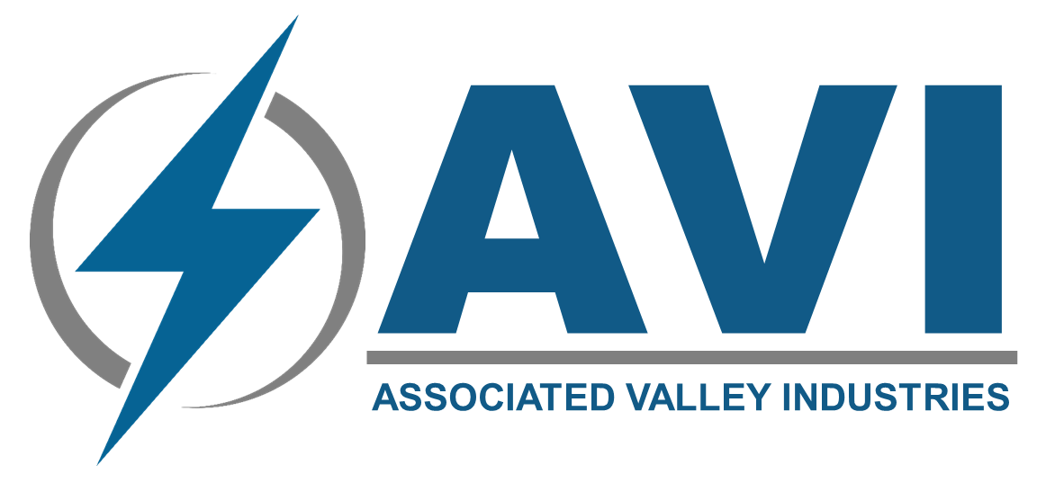 Associated Valley Industries logo and illustration